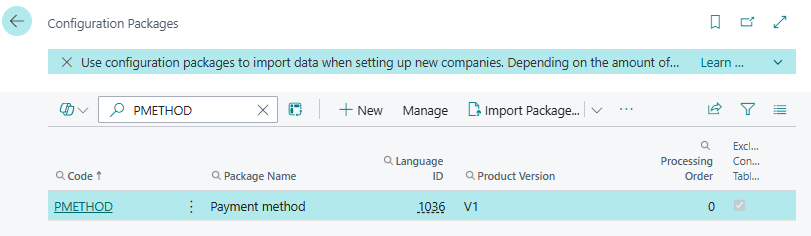 Configuration Packages