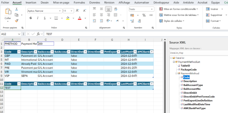 Almost one line of data