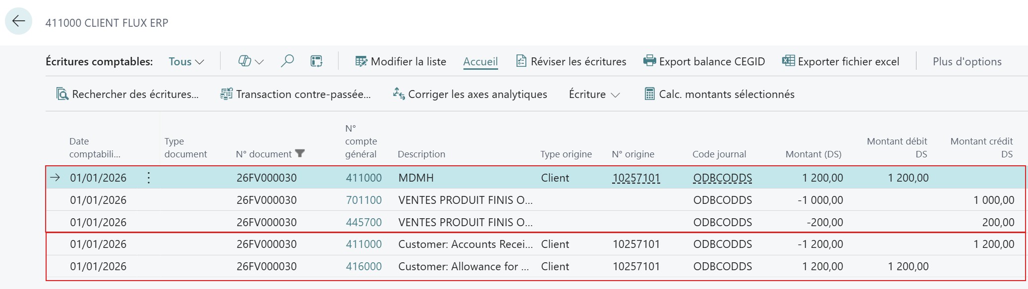 Ecritures comptables