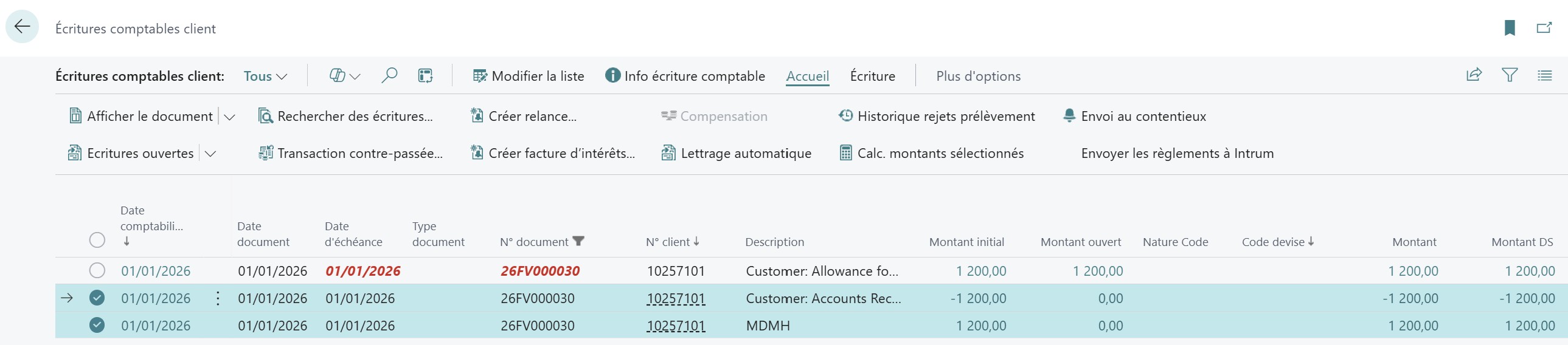 Ecritures comptables