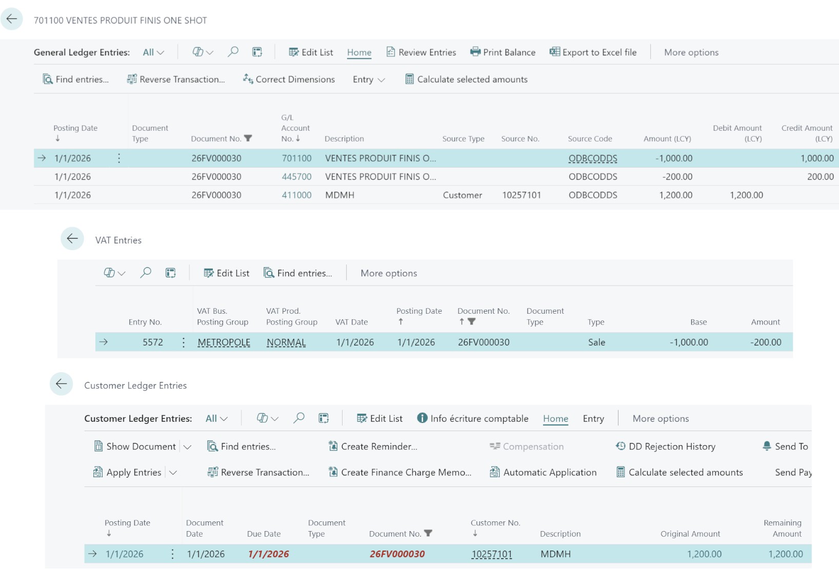 Scritture fattura originale