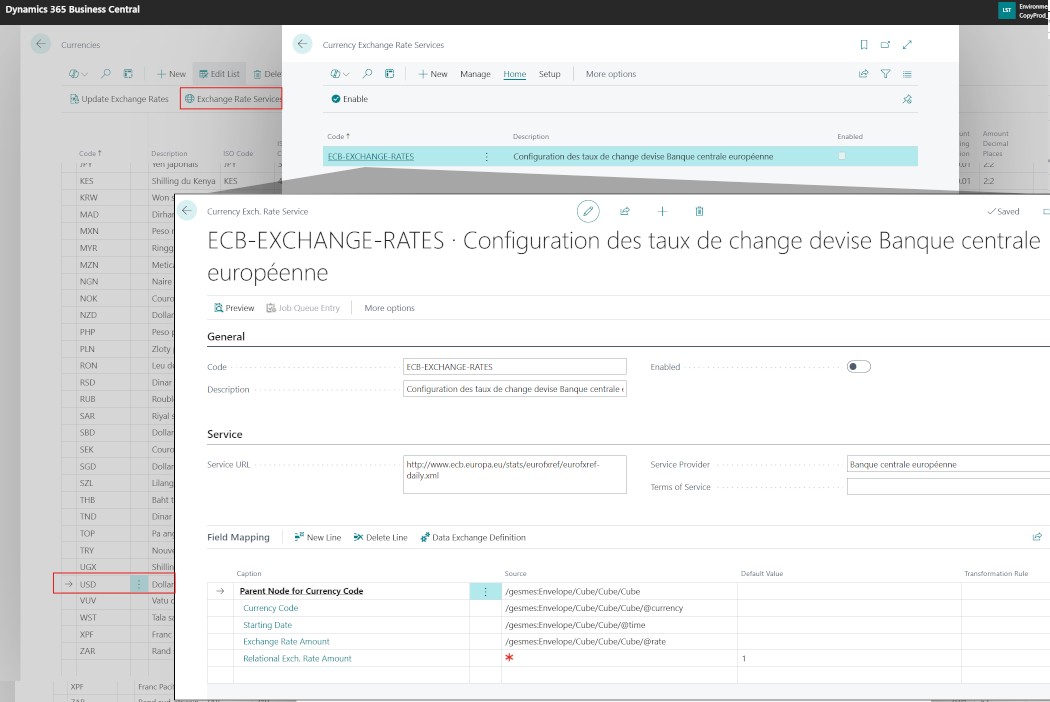 Exchange rate service