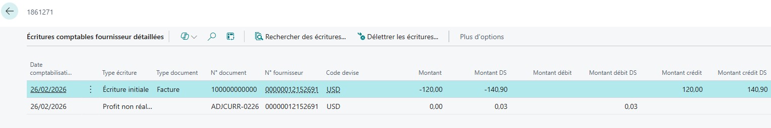 Ecritures de d&eacute;tail