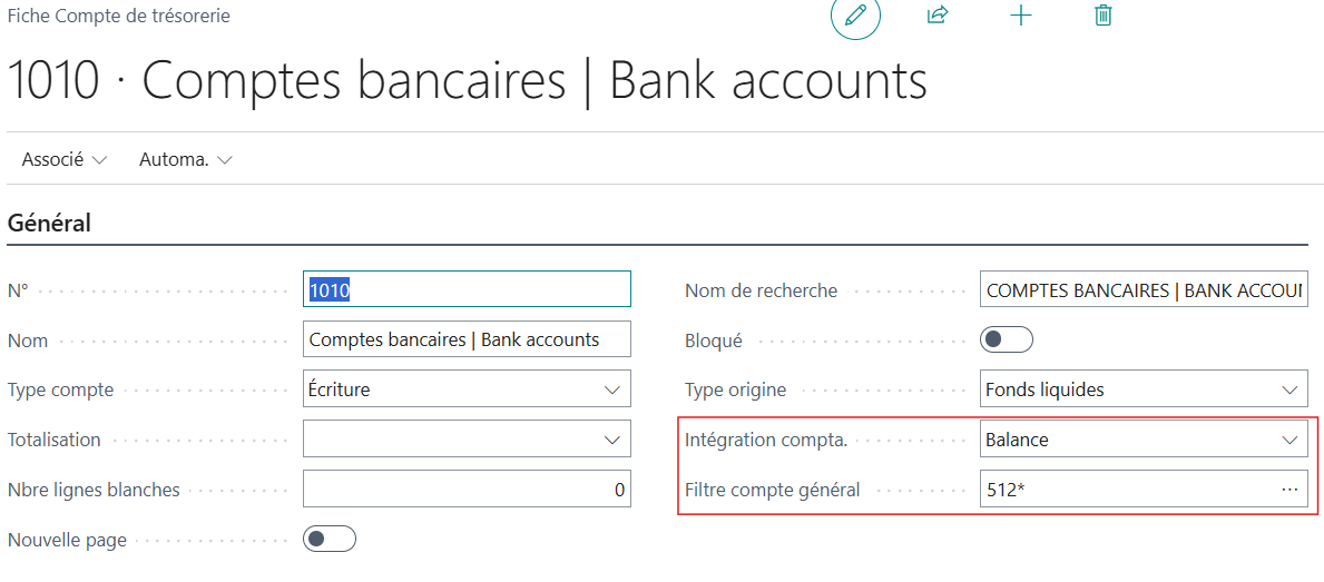 Int&eacute;gration comptable