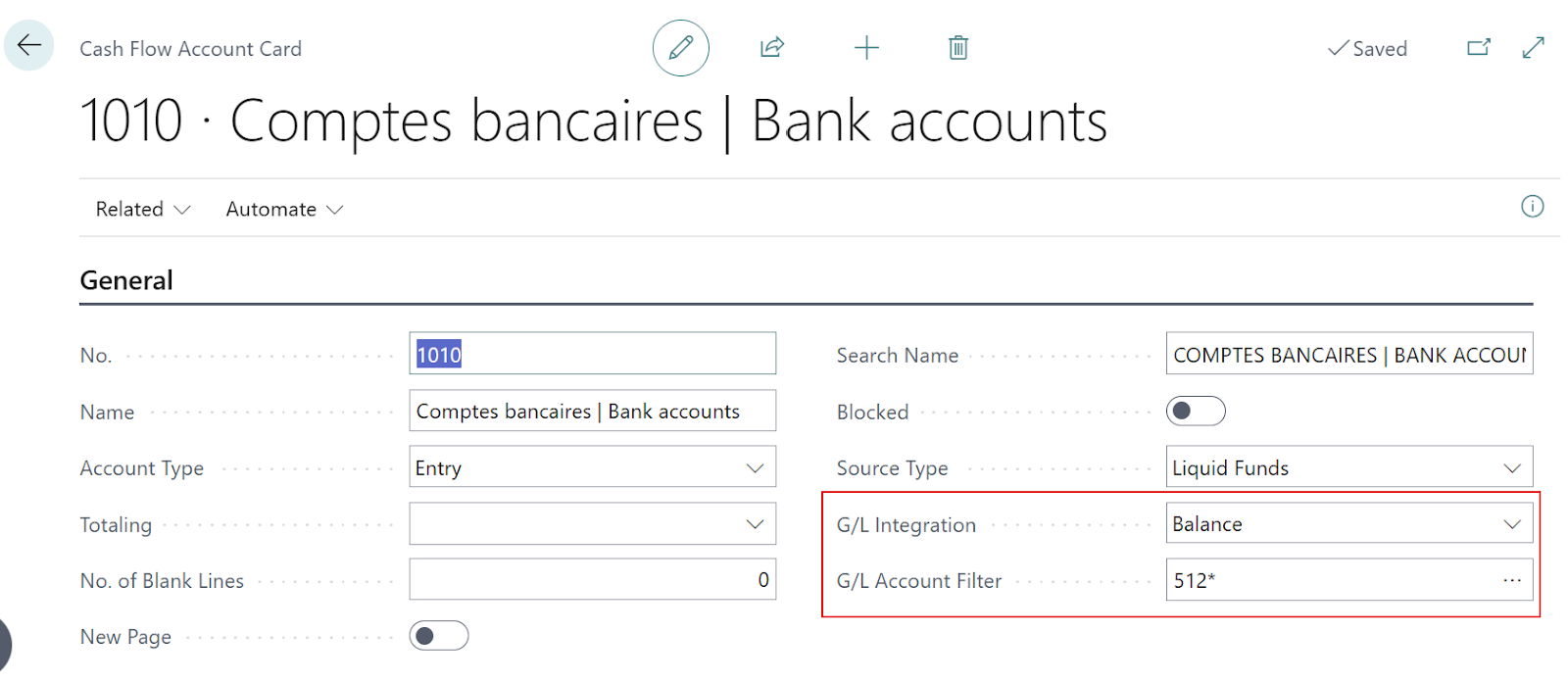Conto dei flussi di cassa