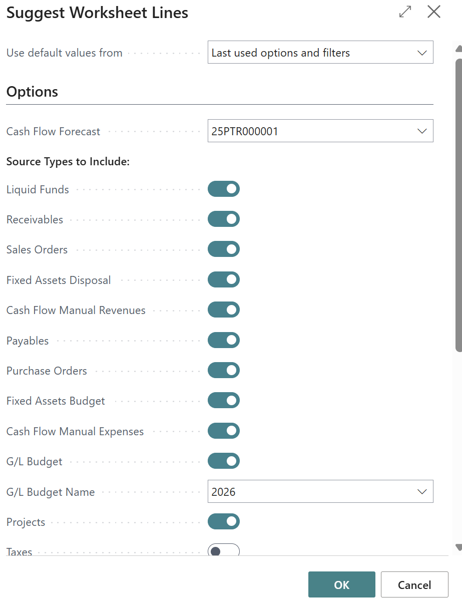 Function to suggest lines