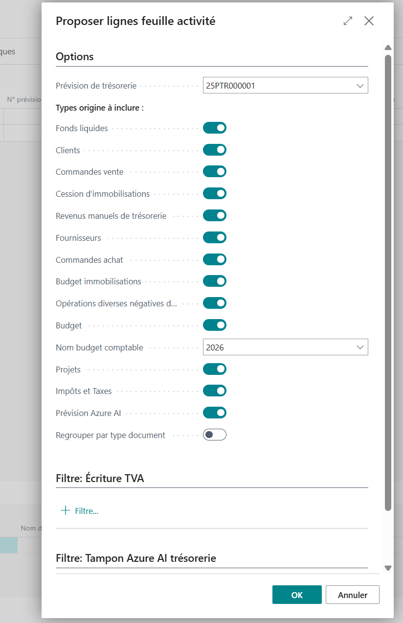 Fonction proposer lignes