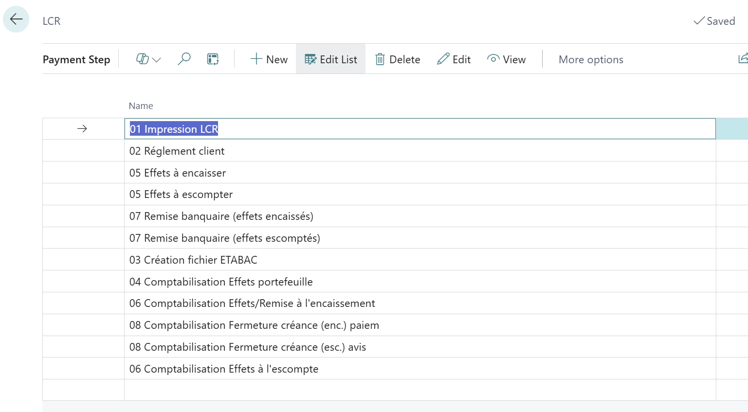 The steps for a French Bill of exchange - payment type slip