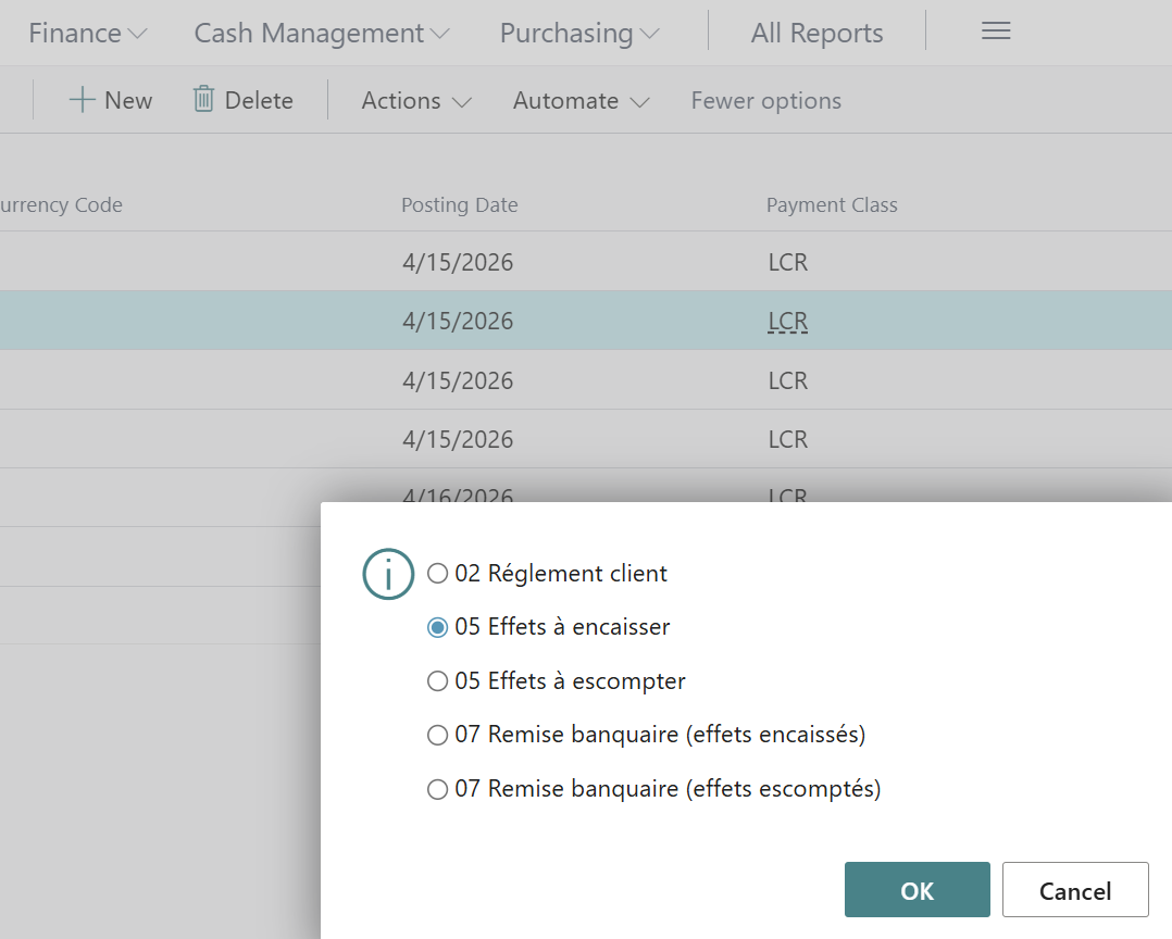 Bills to be collected or discounted