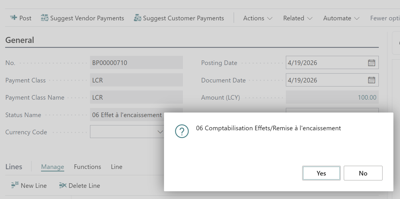 Accounting for bills of exchange upon collection