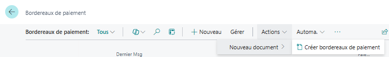 Action de cr&eacute;ation avec s&eacute;lection des effets