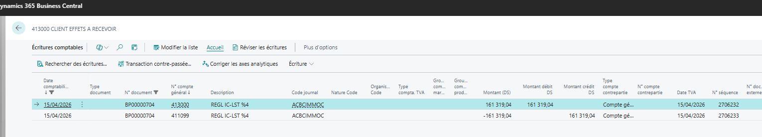 Ecriture de cl&ocirc;ture comptable