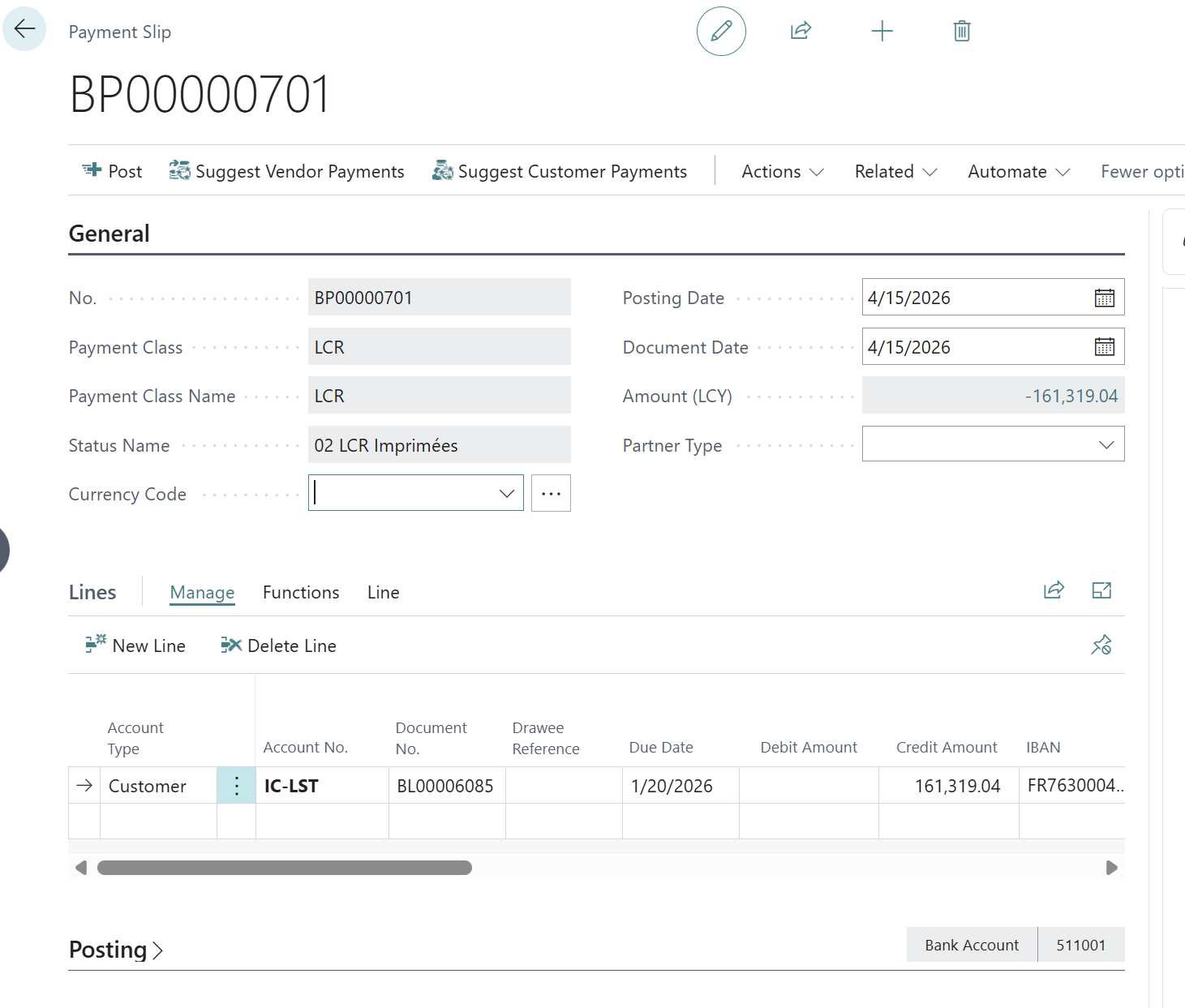 Ricevuta di pagamento