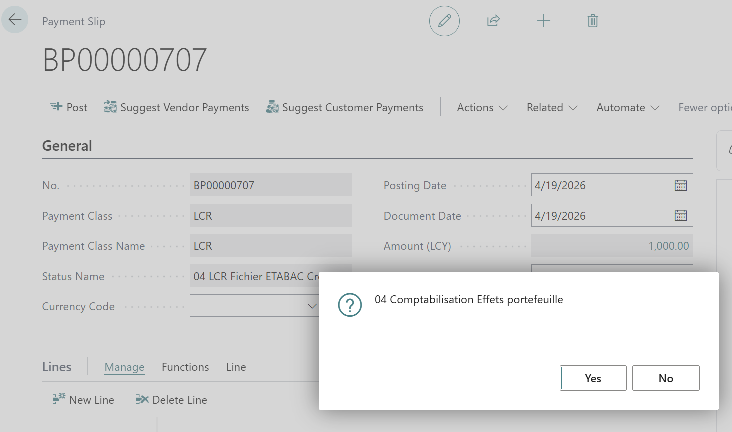 Contabilizzazione delle voci di bilancio