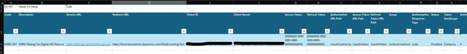 Excel file