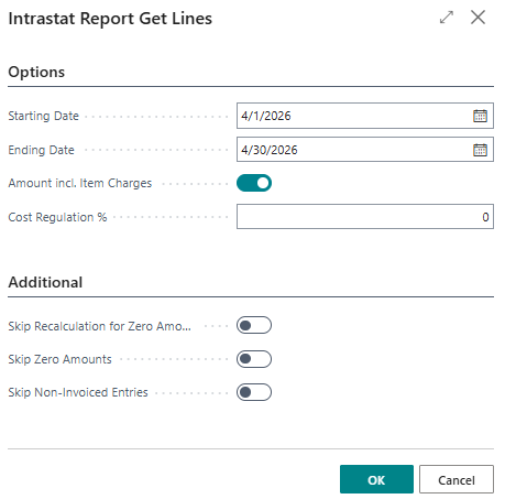 Line suggestion options