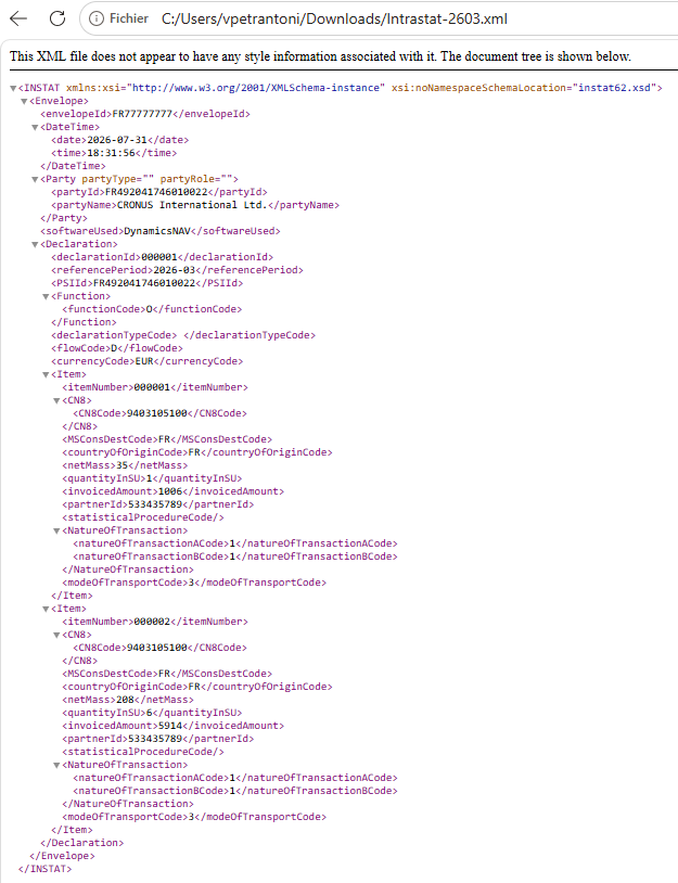 Declaration file