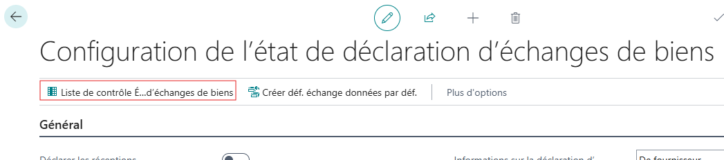 Accès à la liste de contrôle