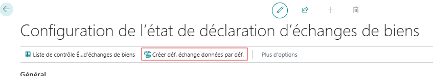 Création de la configuration du fichier