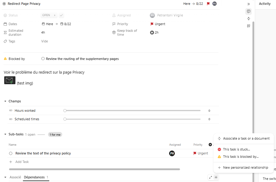 Adding dependency