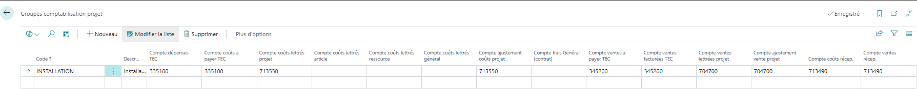 # Groupes compta projet