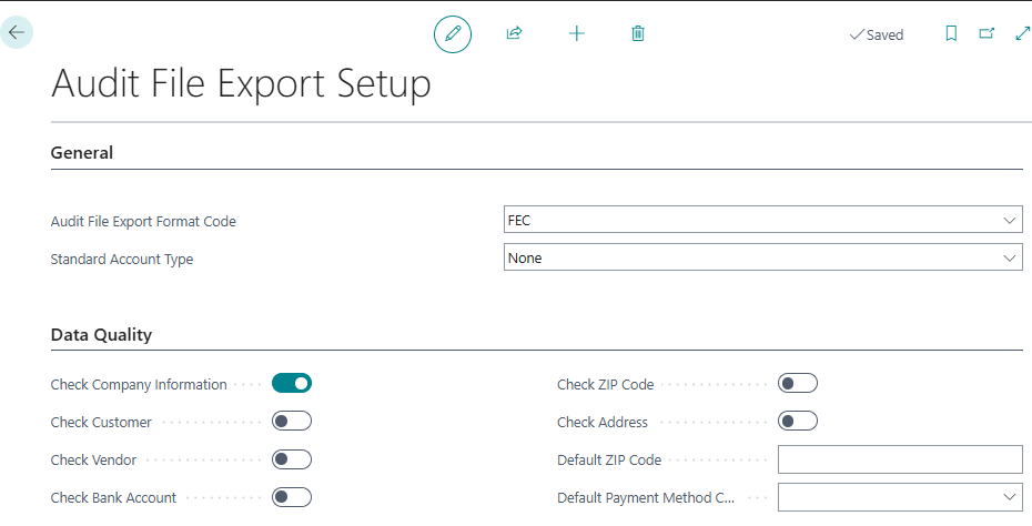 # Configuring audit file export