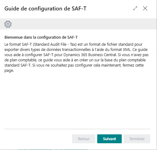 #Guide de configuration SAF-T