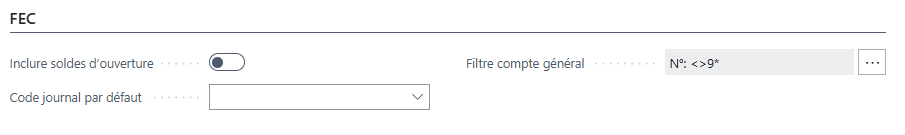 #Options du FEC