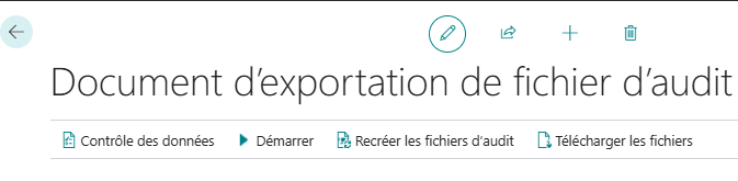#Actions sur la fiche FEC